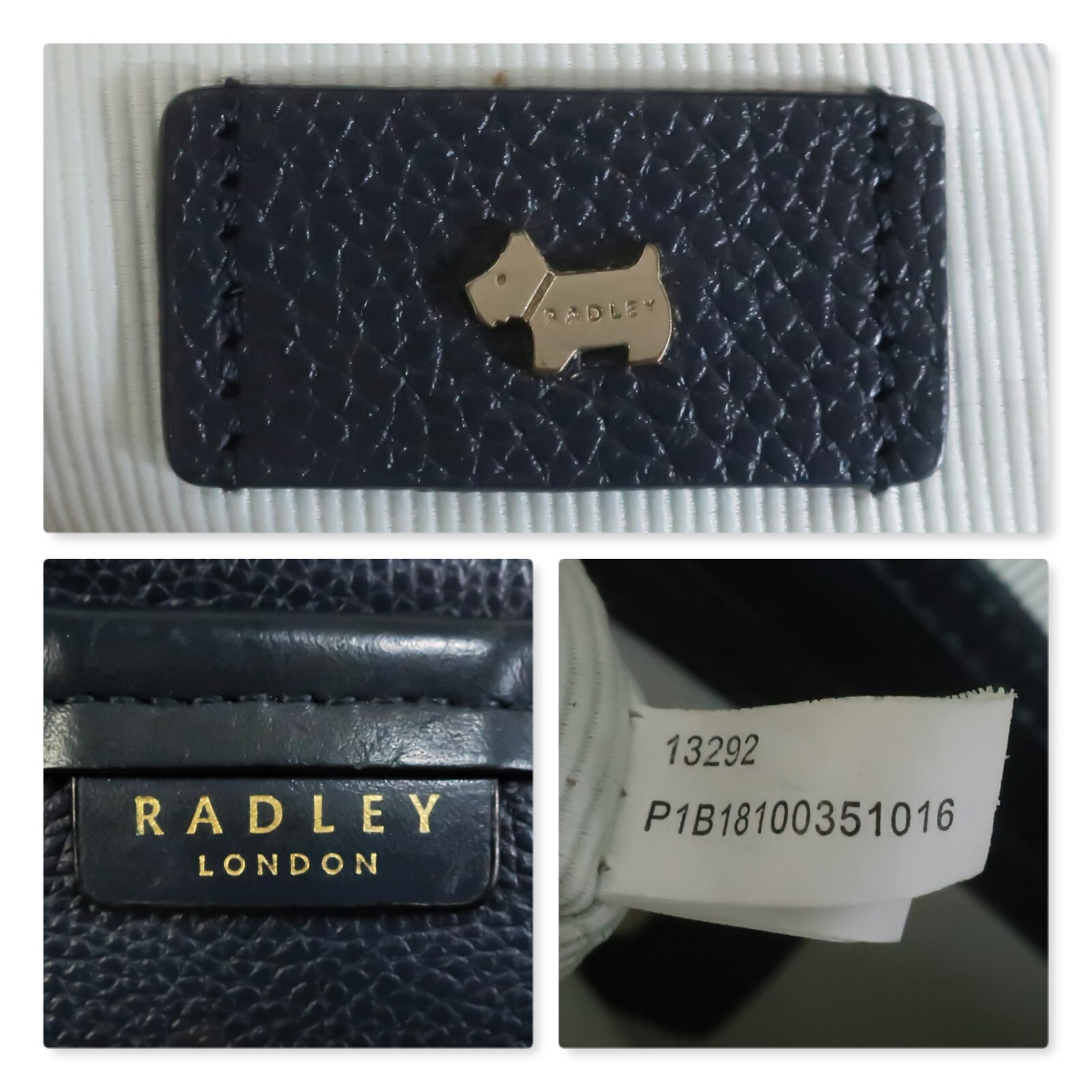 RADLEY Penhurst Bag Crossbody Messenger Navy Leather Dog/Dust Bag RRP £