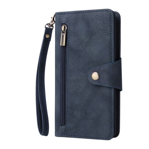 Zip Wallet Leather Flip Case For iPhone 16 15 14 Pro Max 13 12 11 XS XR 8 7 6 Se - Picture 14 of 17