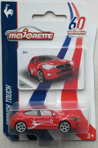 Majorette Citroen DS4 Rot French Touch Paris Moulin Rouge Neu/Ovp Auto Car Pkw-image