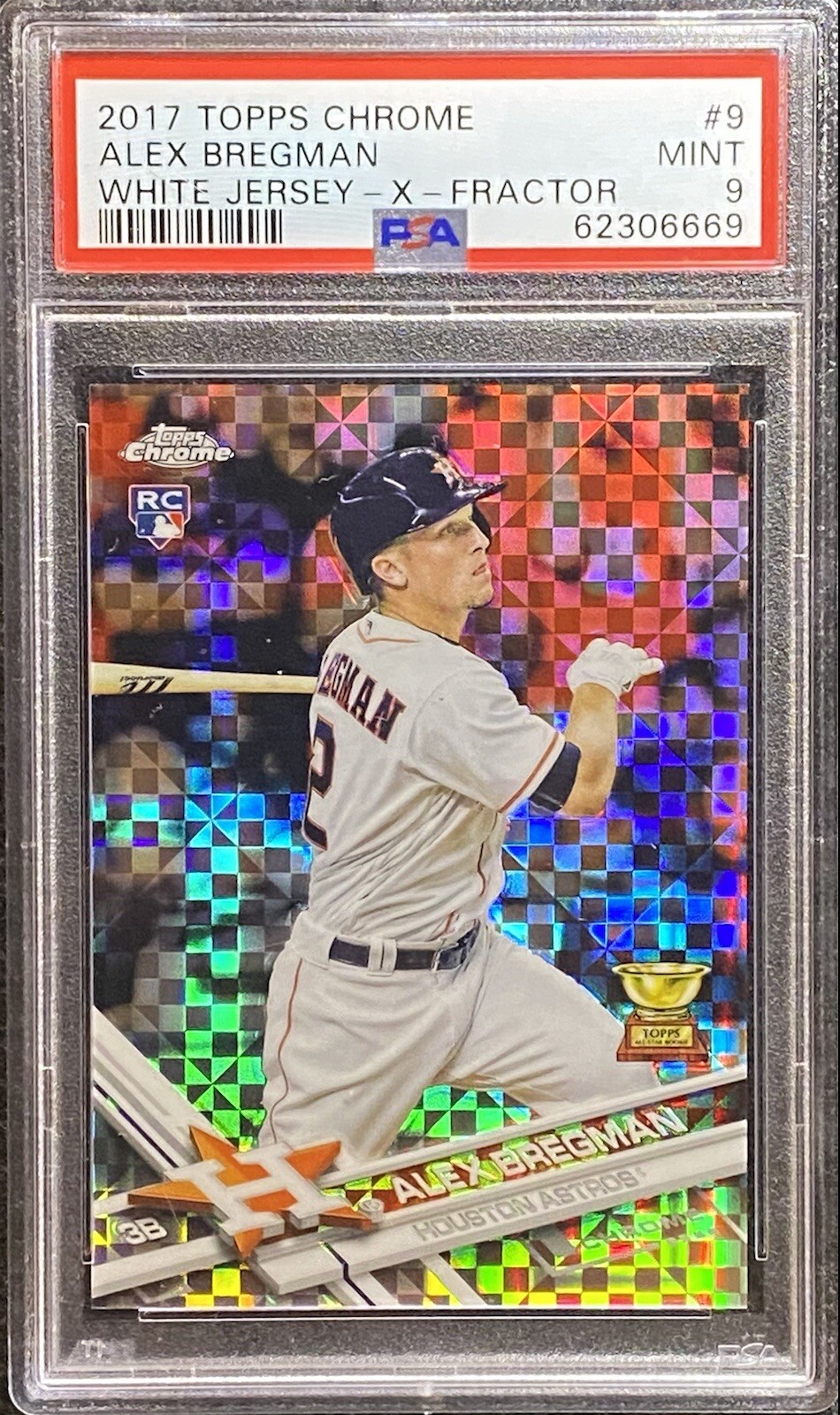 Alex Bregman 2017 Topps Chrome Rookie Card RC Xfractor PSA 9