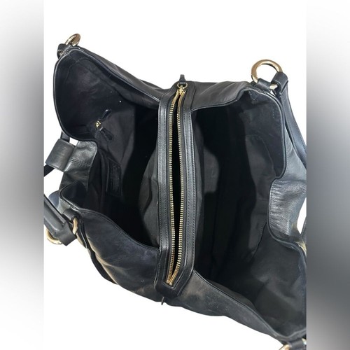 Coach Madison Carlyle Leather Satchel Shoulder Bag Black - Picture 6 of 6