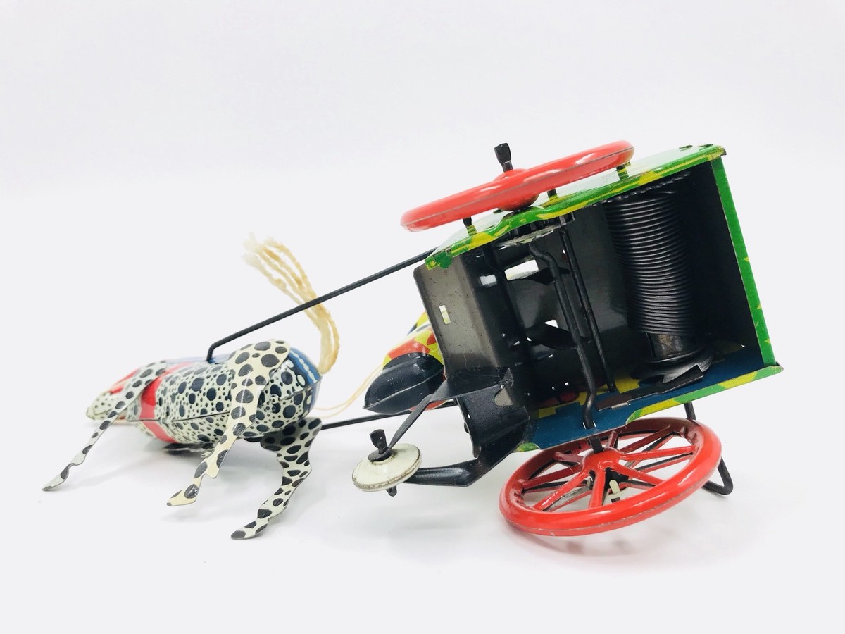 Vintage 1950's USSR Tin Windup Donkey Clown Carriage Toy | eBay