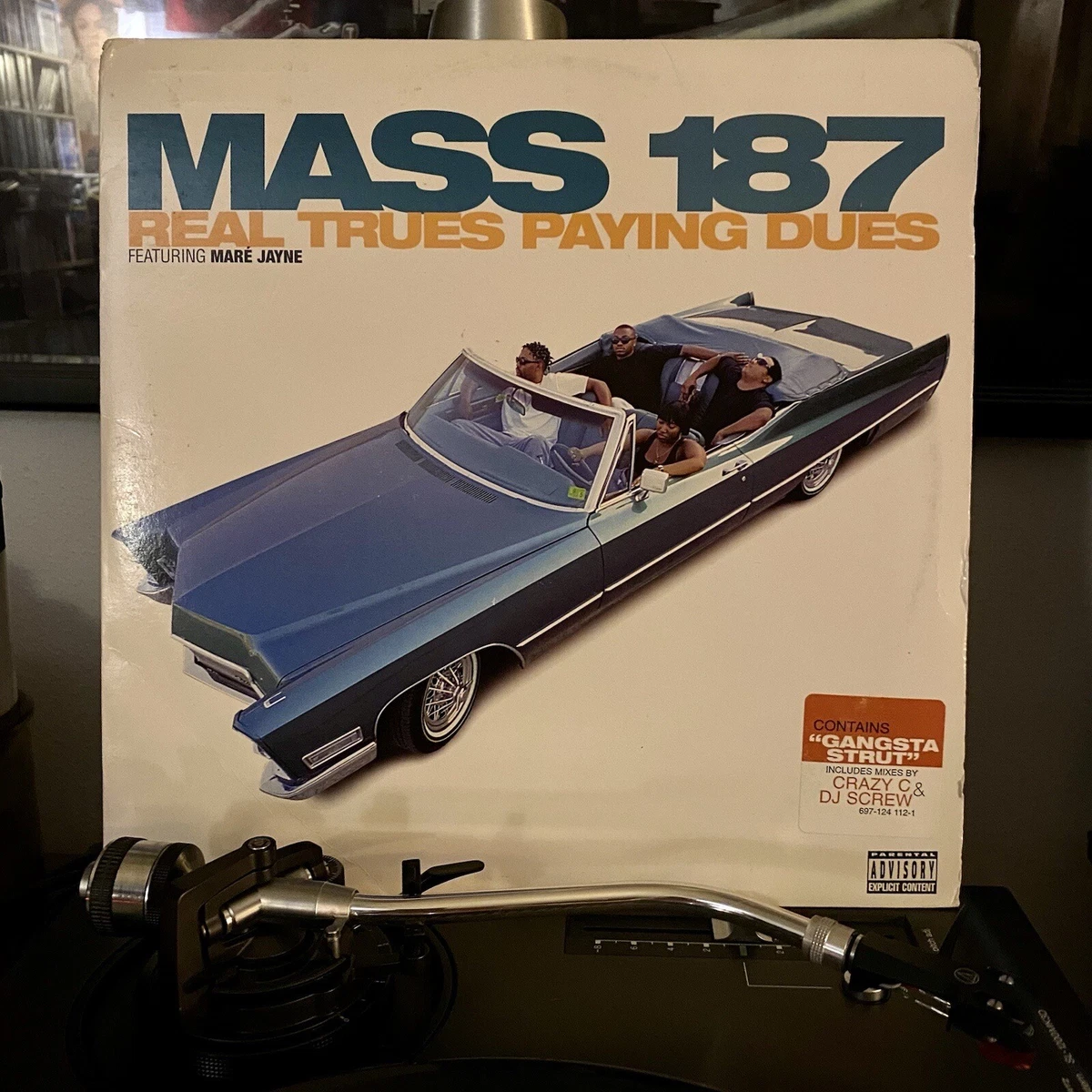 Mass 187 Real Trues Paying Dues 2xLP OG PROMO Hiphop Rap 1996 Payday Vinyl