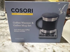 Cosori Coffee Mug Warmer & Mug Set Premium 24Watt Stainless Steel NEW SEALED