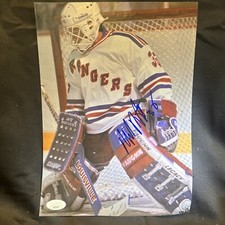 Mike Richter and Don Beaupre Signed (2 Sided) 8x10 Photo JSA (magazine Page) -1#