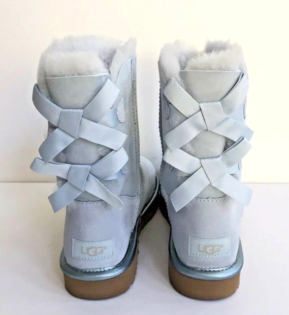 UGG Bailey Bow II Metallic Sky Blue 