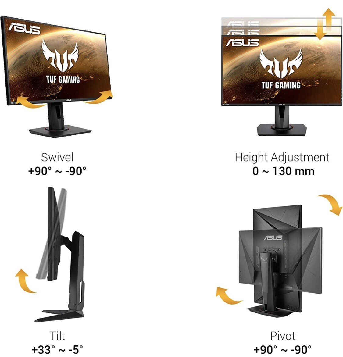 ASUS TUF Gaming VG259QR 24.5” Gaming Monitor | eBay
