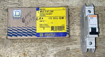 Square D 60121 Circuit Breaker Multi 9 C60 3a 240v 1 Pole 3 amp