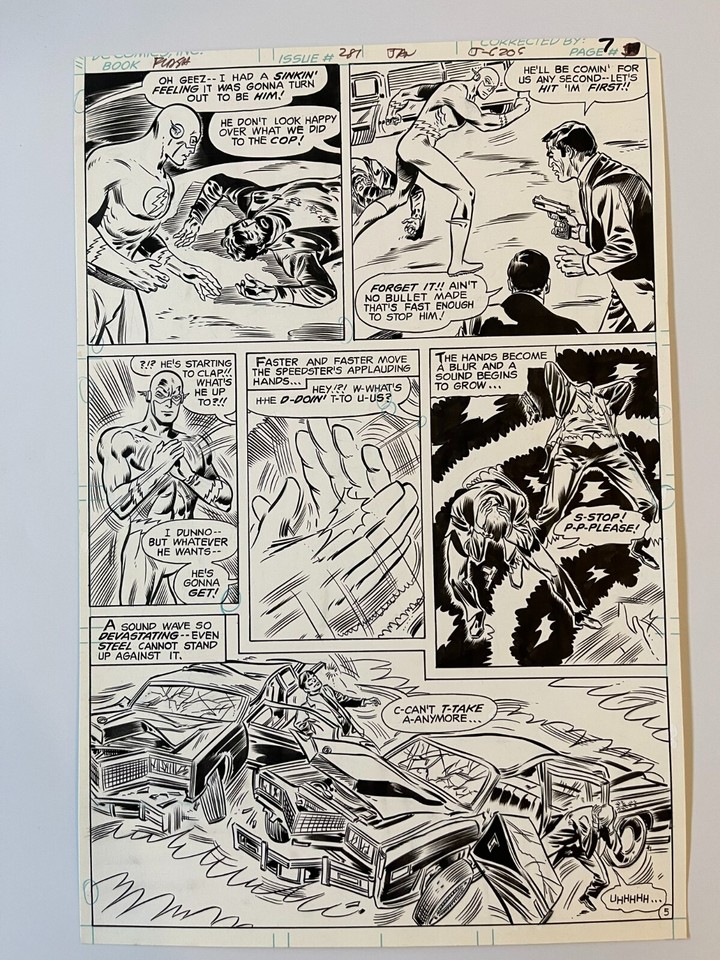 Flash #281 Page 5 - Original Comic Art Interior Page , Don Heck (1980) Comic Art