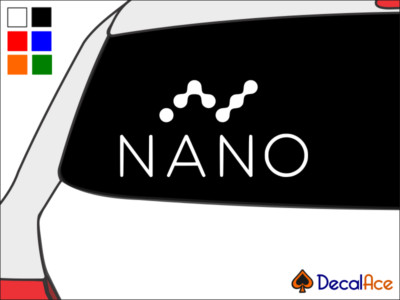 Nano R Sticker NANO Currency Raiblocks Crypto Vinyl Decal Car Wall Sticker CHOOSE SIZE ...