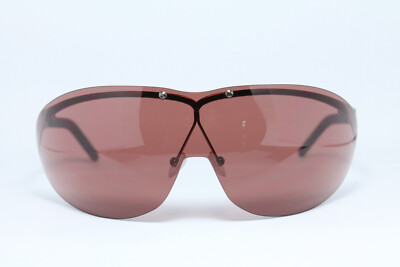 Shield CHERVO 18-S C.4 Top Bar Titanium Vintage Sunglasses Golf Wrap Rare Big