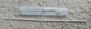 15.7 to 28 Inch Lot of 5 Spring Curtain Tension Rods 5 Pack Cupboard Bars White