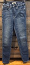 MADEWELL WOMEN 10' HIGH RISE SKINNY JEANS SIZE 27 BLUE