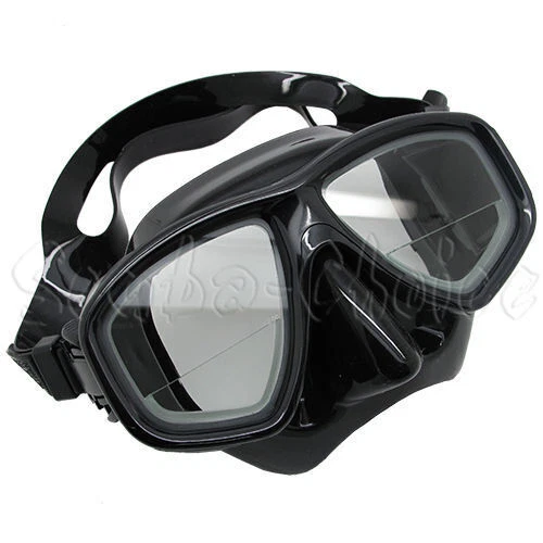 SCUBA CHOICE Palantic M36 Black RX +1.0~+4.0 Gauge Reader Dive/Snorkeling Mask – Farsighted
