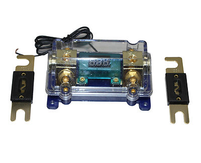 A4A 80A Digital GoldenANL Dist Block 0-4 Gauge Fuse Holder 125BG Free ANL Fuse 