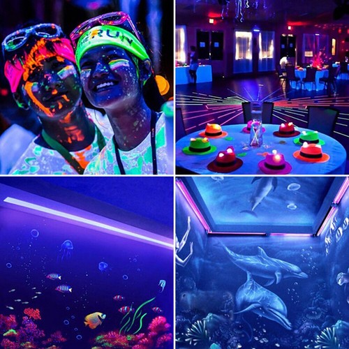 40 LED Schwarzlichtlampe UV Bar Schwarzlicht Strahler Röhre Club Party Disco DJ - Bild 6 von 17