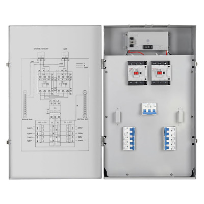 50A Automatic Transfer Switch Kit - Waterproof for Indoor/Outdoor Power Supply