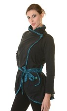 Veste en coton ethnique femme veste hippie au design "Asie" d'art et de magie