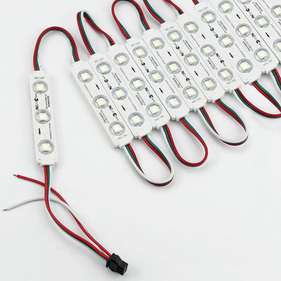 WS2811 IC 3LED 5050 RGB LED String Light Module Pixel Addressable Waterproof 12V - Image 2 of 4