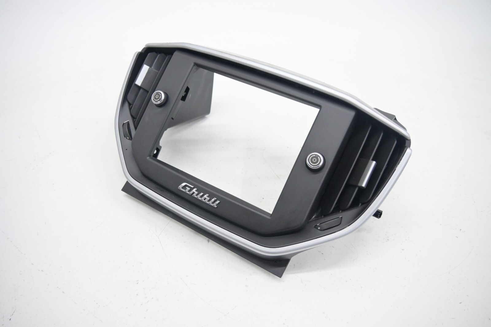 ⭐ 14-21 Maserati Ghibli Front Center Radio Plate Air Vent Cover Trim Black Oem
