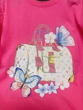 Pink Graphic Shirt Large