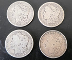 $1 Morgan Silver Dollars Lot of 4 Mixed Dates And Grades - No Reserve!