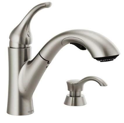 Delta Kessler Pull Out Kitchen Faucet Brilliance Stainless With