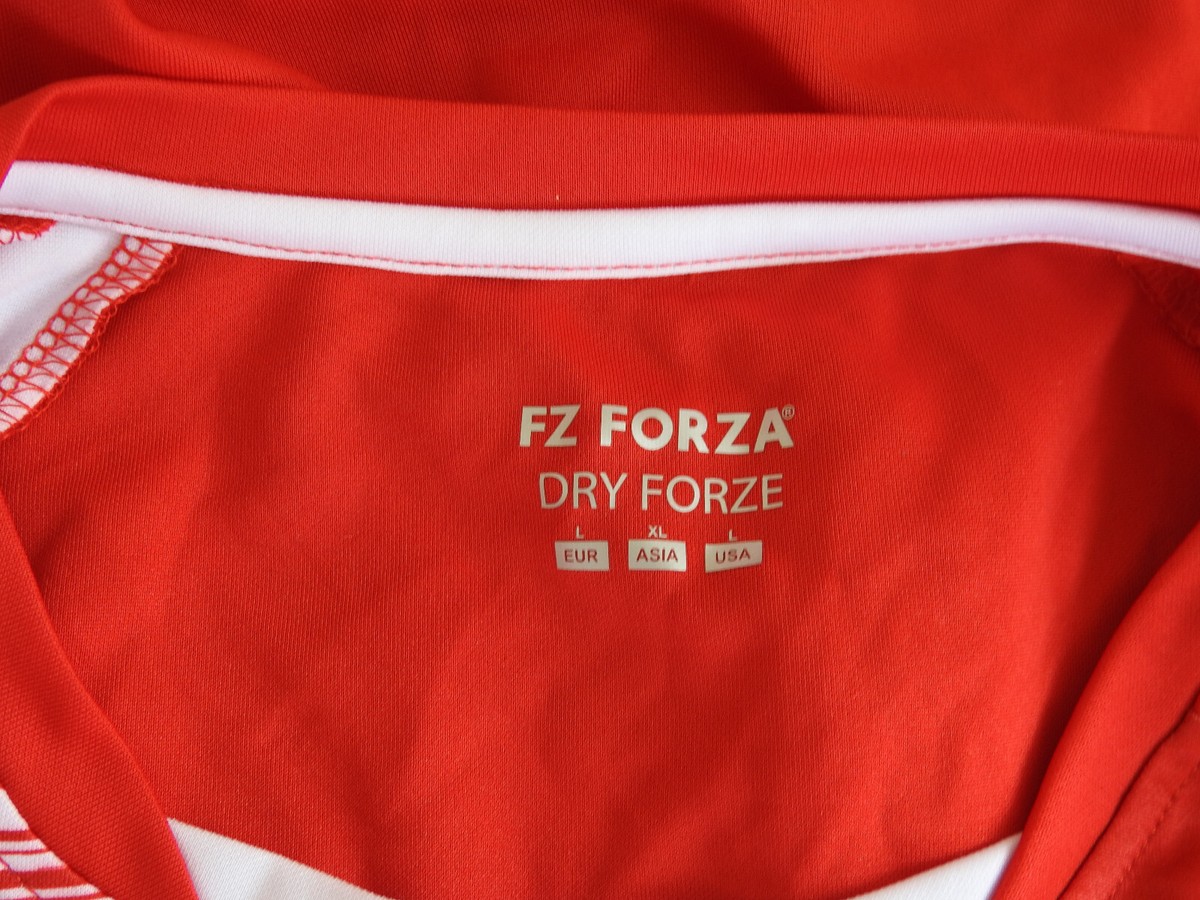FZ Forza Womens Activewear Jersey Red Shirt Size L Badminton