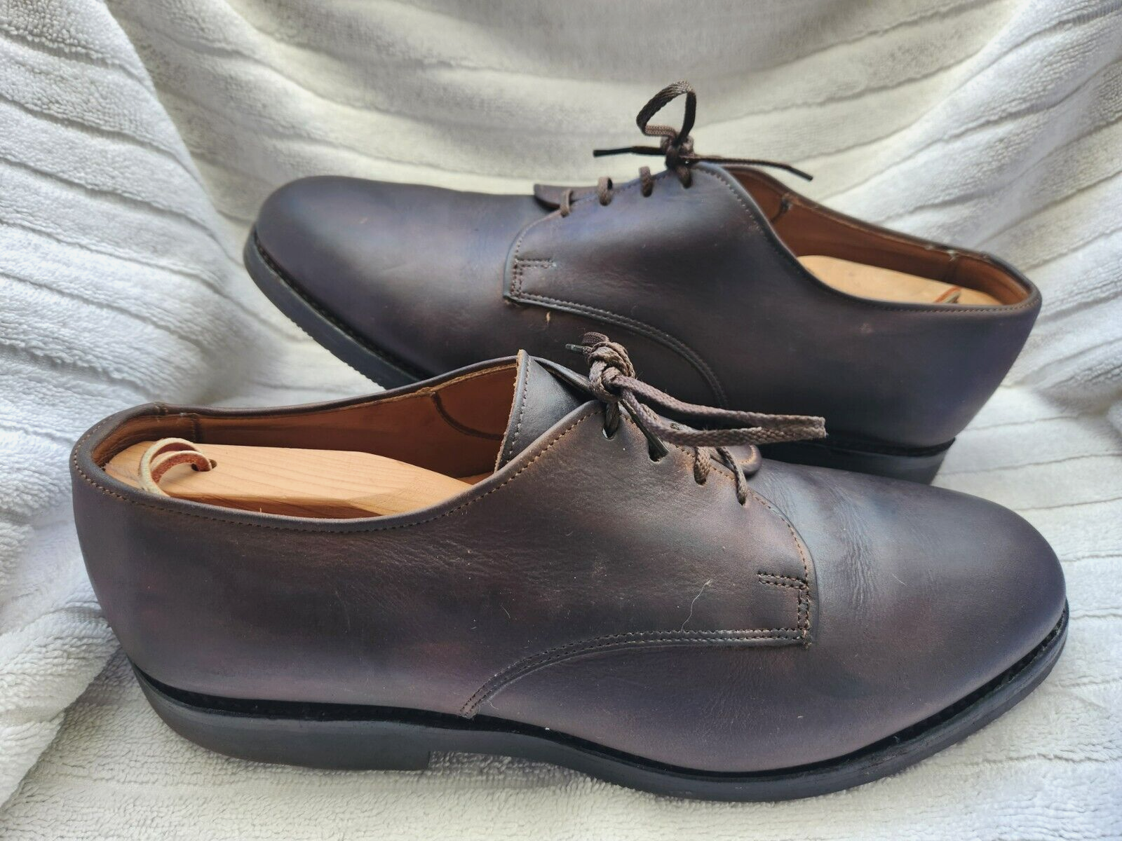 SAOLA Scarpe eleganti Allen Edmonds comode ortopediche da uomo in pelle marrone punta a cappuccio taglia 10 D