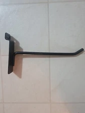 Black Metal 6 inch Slat Wall Peg Hooks 20ct hangers slatwall peghooks