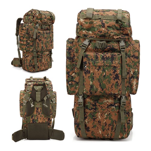 Tactical Molle 65L Rucksack Taschen Wandern Trekking Camping Nylon Wasserdicht Taschen - Bild 25 von 26
