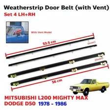 For Mitsubishi L200 Mighty Max UTE 1978-86 Weatherstrip Door Belt Out+In EBGO