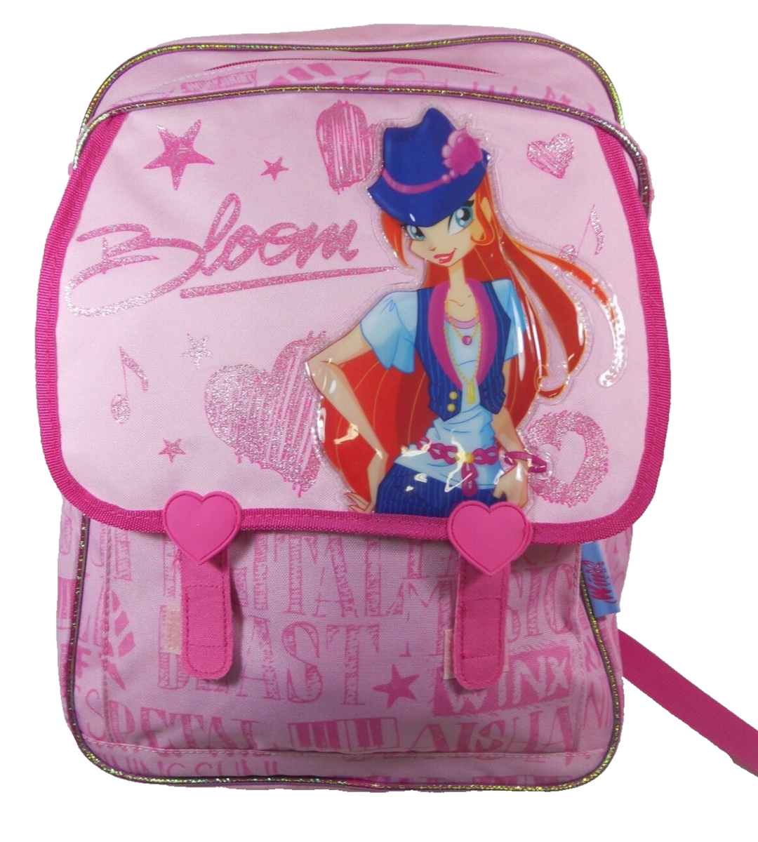 ZAINO SCUOLA ELEMENTARE NUOVO WINX BLOOM 28X20X40