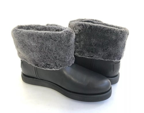 UGG CLASSIC MINI BERGE BLACK WATERPROOF 