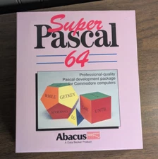 Super Pascal 64 Commodore 64 C64 Development Package Box Abacus Rare Untested