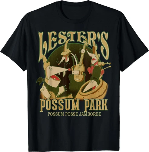 A Goofy Movie Lester's Possum Park Vintage Poster T-Shirt, S-4XL, Unisex Tee - Bild 1 von 3