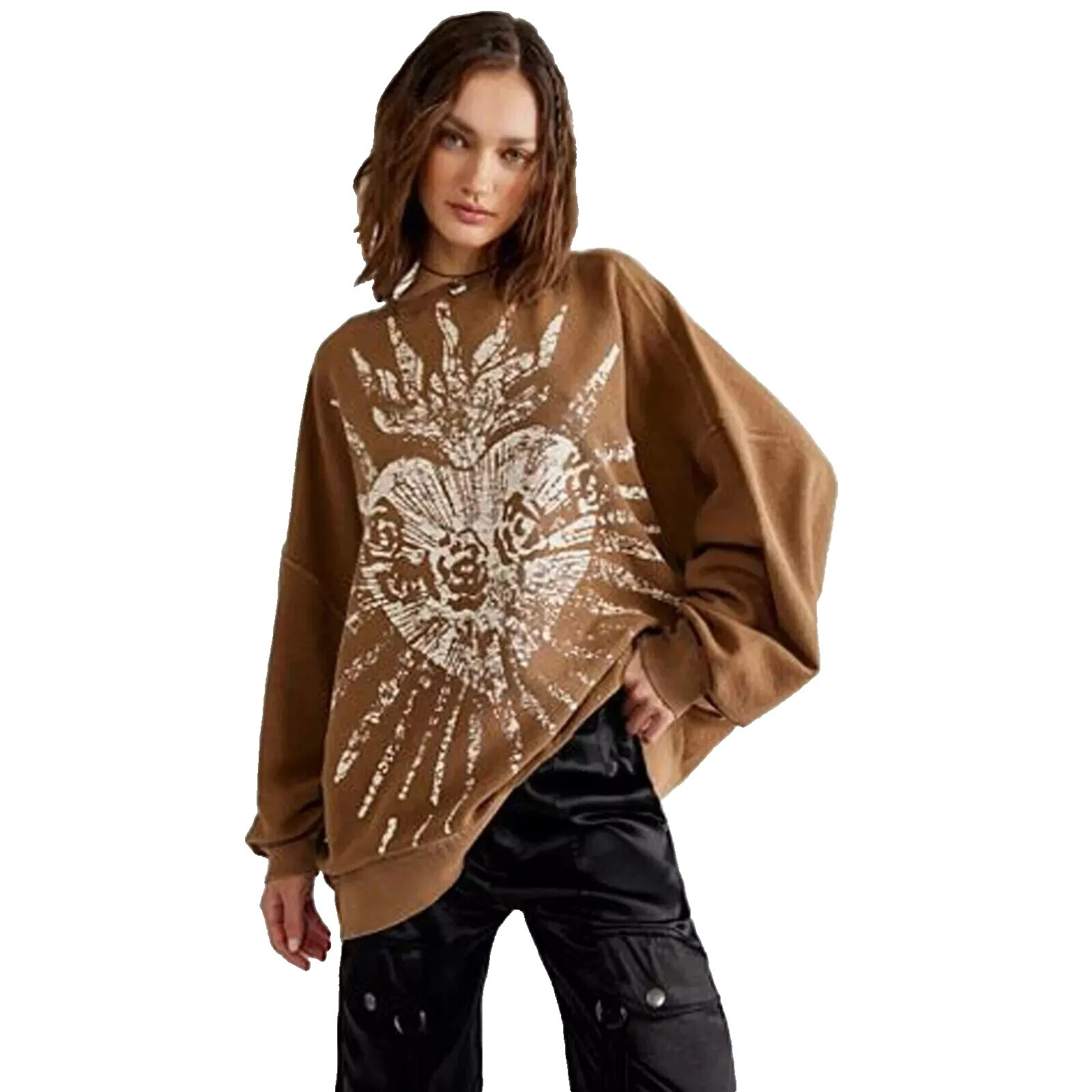 Sudaderas de Free People Marrón para Mujeres