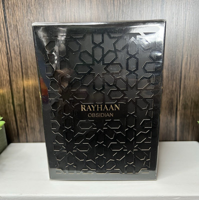 Rayhaan Obsidian Eau de Parfum Spray, Regular Size 3.4 fl oz Exp 10/2030