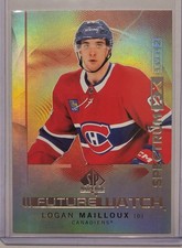 2024-25 UD SP Authentic Future Watch Spectrum FX Gold Logan Mailloux 48/50