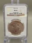 1925 Peace Silver Dollar $1 - NGC MS64