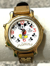 Vintage Mickey Mouse Lorus Quartz Watch Japan V422-0010 Disney 1990s Working