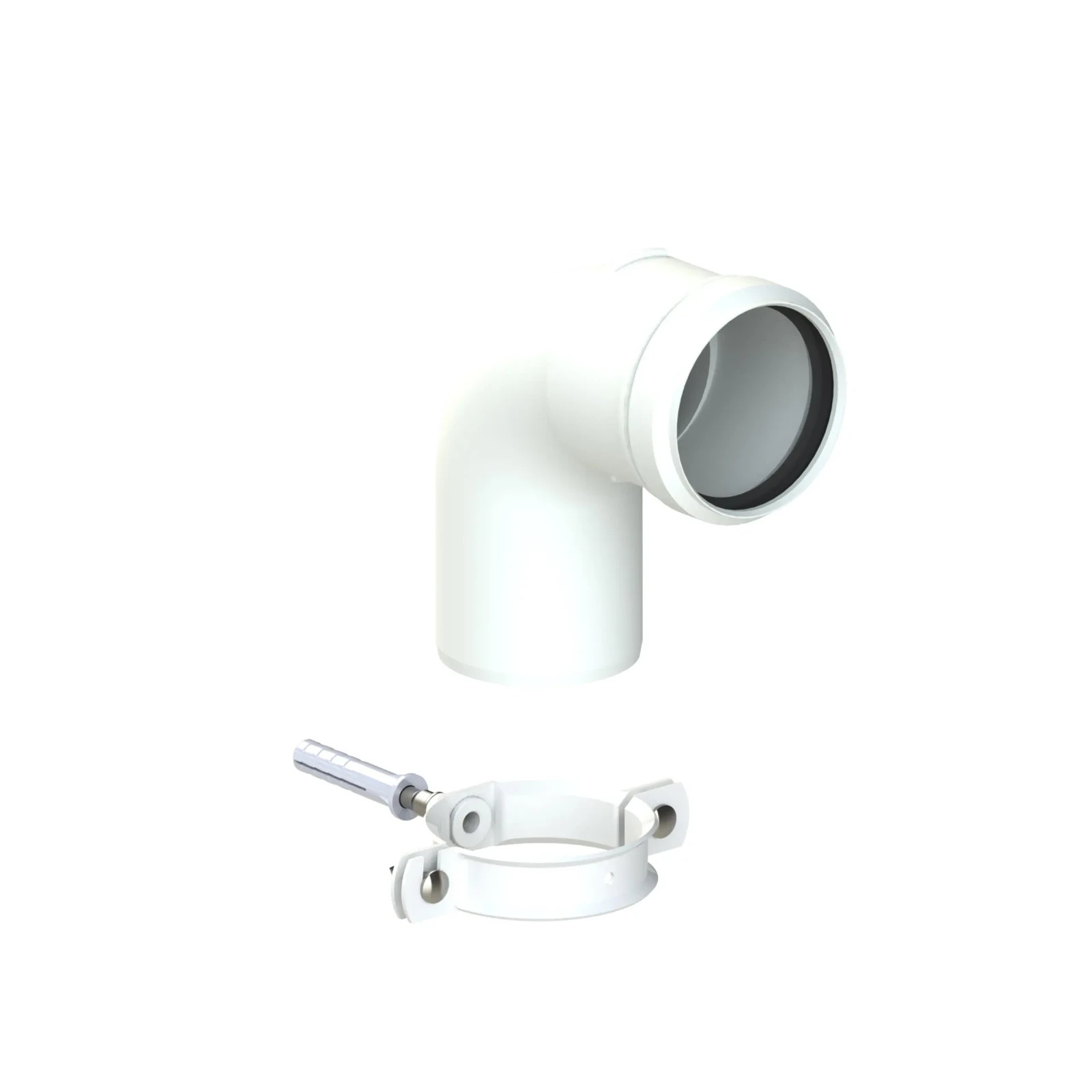 Vaillant 0010039356 White 87 Degree 87° Plume Elbow Ø 60mm - NEW