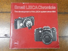 Small Leica Chronicle The Development of the System Since 1914