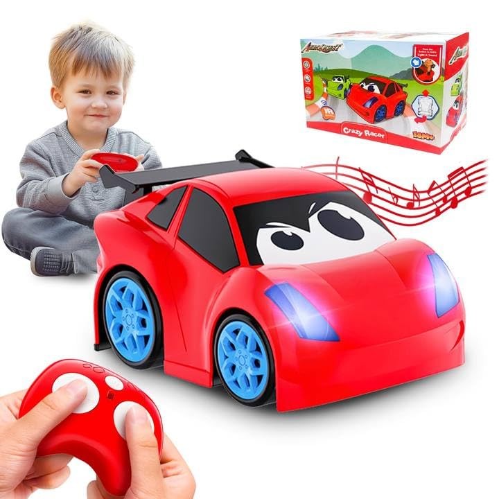 , Rc Car Toy With Lights And Sounds For Boys, Gir...