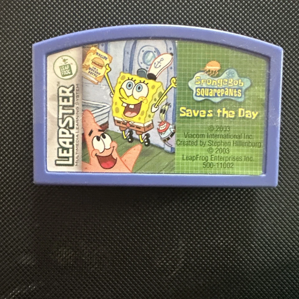 LeapFrog Leapster Learning Game System Handheld - 20200 Plus SpongeBob Game - Image 2 of 4