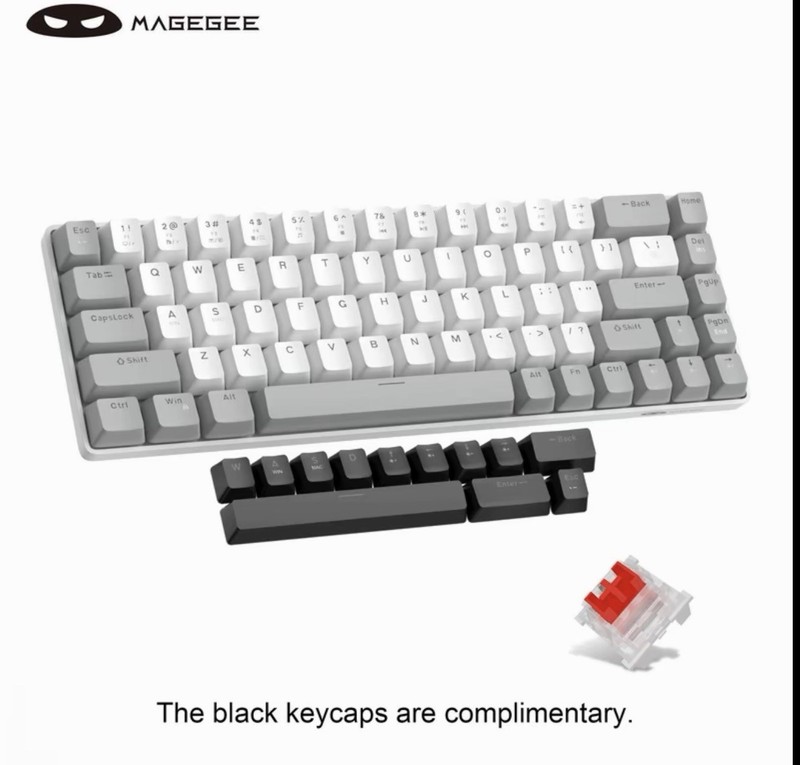 Magegee MK-BOX Mechanical Keyboard Light Up 60% Size Wired Gaming USB -FPL -CP