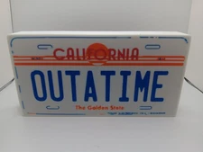 Retro Back to the Future OUTATIME License Plate Light Box sign 9" lightbox sign