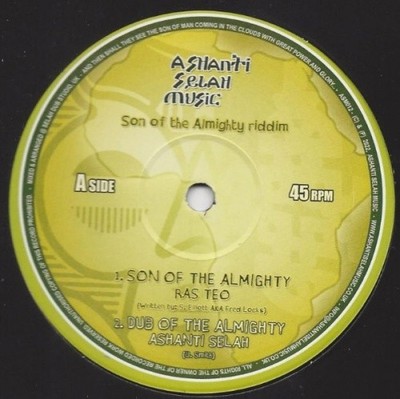 V/A Son Of The Almighty Riddim 10'' NEW VINYL Ashanti Selah Ras Teo Fred Locks