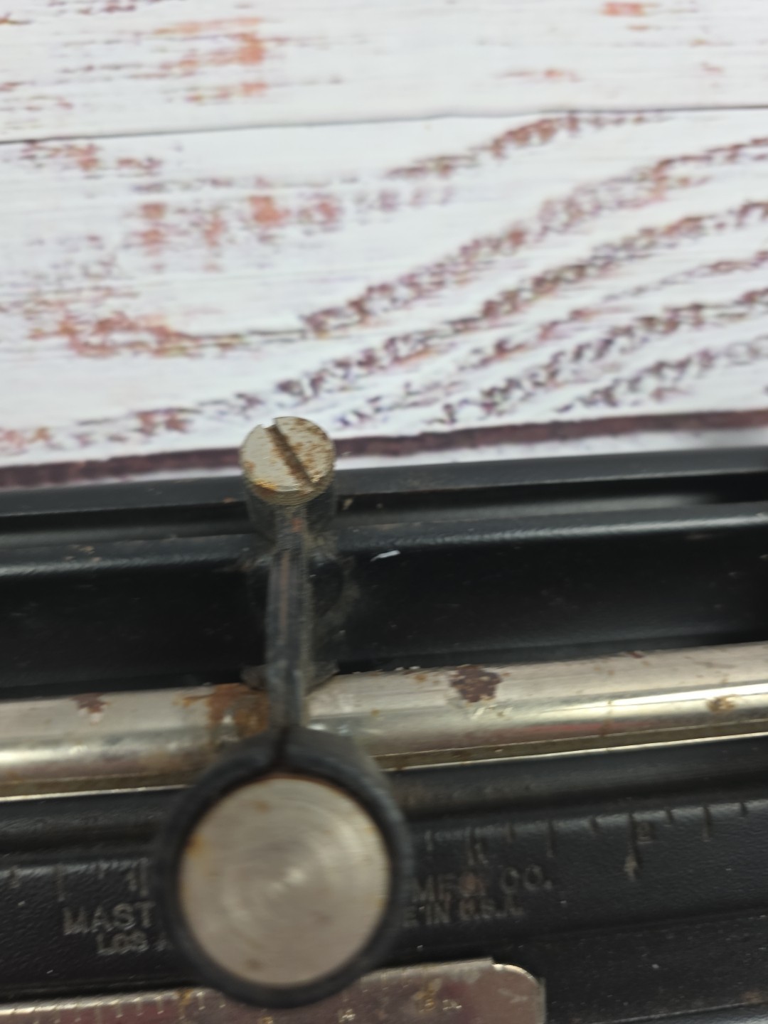 Master Products Mfg Co 3 hole punch Model 5325B Vintage Heavy Duty Industrial 94