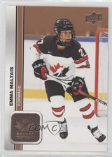 2023 Upper Deck Team Canada Juniors Women's WC Rose Gold Emma Maltais #58 0c3
